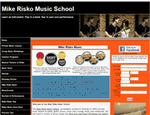 Tablet Screenshot of mikeriskomusicschool.com